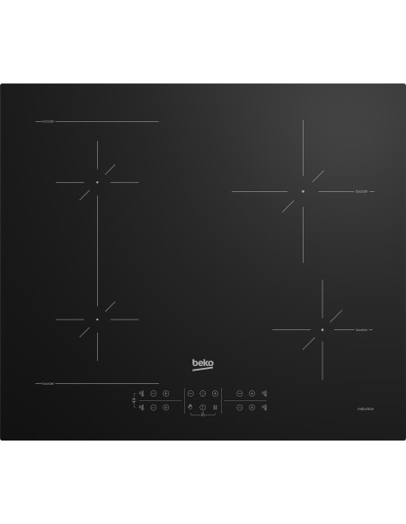 Beko HII64200SFMT plaque Noir Intégré 59 cm Plaque avec zone à induction 4 zone(s)