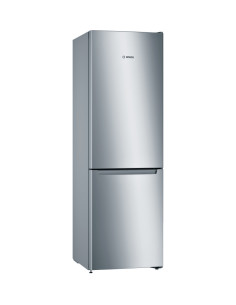 Bosch Serie 2 KGN36NLEA réfrigérateur-congélateur Pose libre 305 L E Acier inoxydable