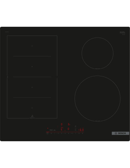 Bosch Serie 6 PIX61RHC1E kookplaat Zwart Ingebouwd 60 cm Inductiekookplaat zones 4 zone(s)