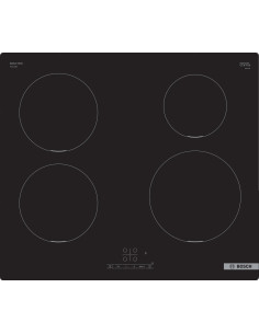 Bosch Serie 4 PUE611BB5E plaque Noir Intégré 60 cm Plaque avec zone à induction 4 zone(s)