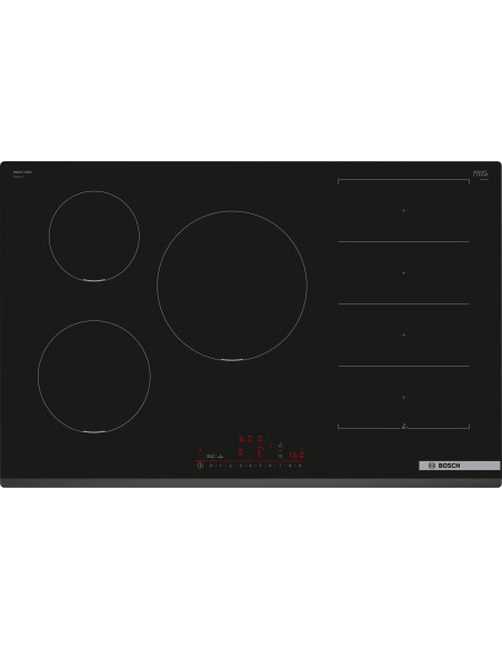 Bosch Serie 6 PXV831HC1E plaque Noir Intégré 80 cm Plaque avec zone à induction 5 zone(s)
