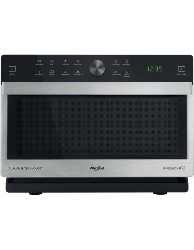 Whirlpool MWSC 833 SX Comptoir Micro-ondes grill 33 L 900 W Noir, Acier inoxydable