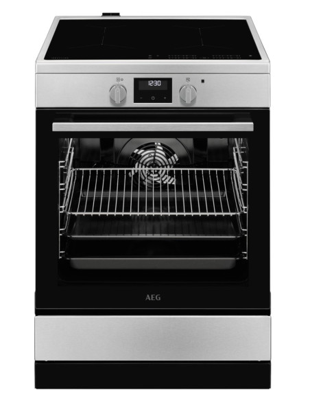 AEG CIB6641ABM Cuisinière Electrique Plaque avec zone à induction Acier inoxydable A