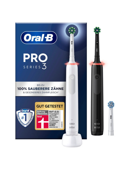 Oral-B Pro 3 Volwassene Roterende tandenborstel Zwart, Wit