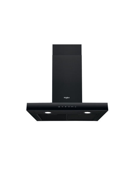 Whirlpool WHBS62FLTK afzuigkap Muurmontage Zwart 581 m³ uur A