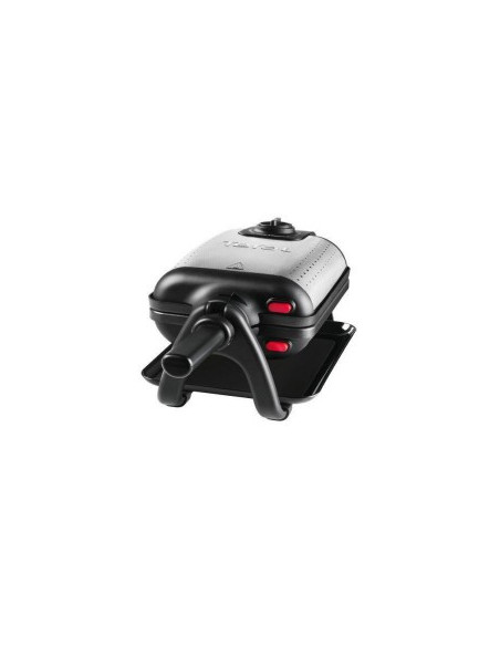 Tefal WM756D moule à gauffres 2 gauffre(s) 1200 W Noir, Acier inoxydable