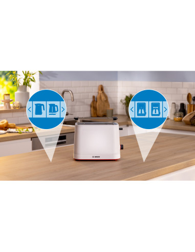 Bosch TAT3M121 broodrooster 4 snede(n) 950 W Wit