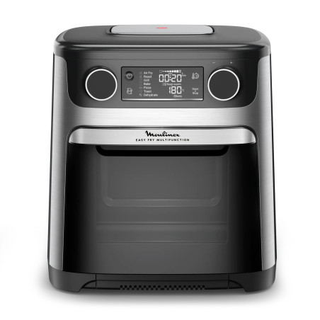 Moulinex Easy Fry Multifunction AL556DF0 friteuse Enkel 15 l Vrijstaand Heteluchtfriteuse Zwart, Roestvrijstaal