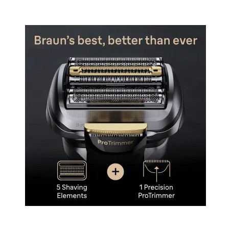 Braun Series 9 Pro+ 9565cc Wet & Dry Rasoir à grille Tondeuse Métallique