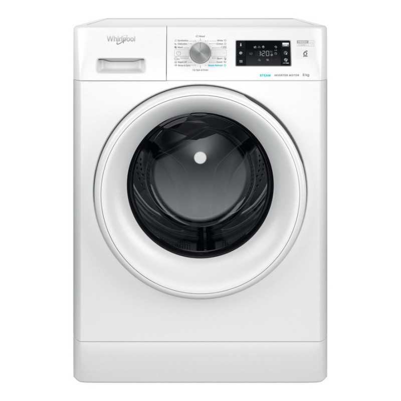Whirlpool FFB 8489 WV EE machine à laver Charge avant 8 kg 1400 tr min Blanc