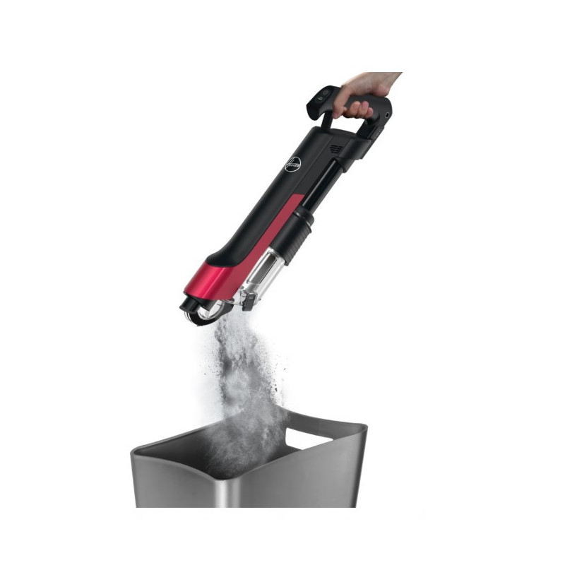 Hoover HF210H 011 Aspirateur-balai 2 en 1 Batterie Sec EPA Sans sac 165 W Noir, Rouge