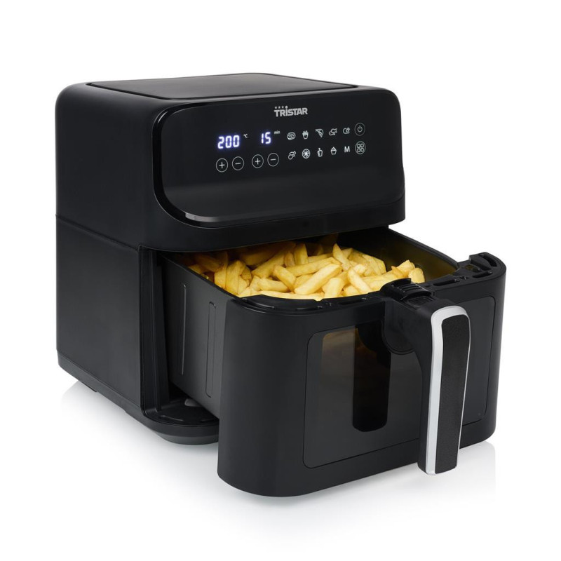 Tristar FR-9037 friteuse Enkel 6,2 l Vrijstaand 1350 W Heteluchtfriteuse Zwart
