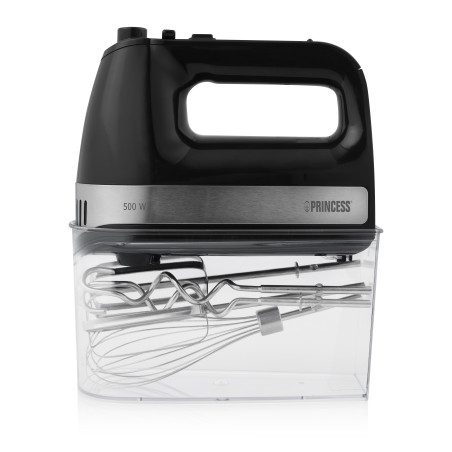 Princess 222206 Handmixer 500 W Zwart, Zilver