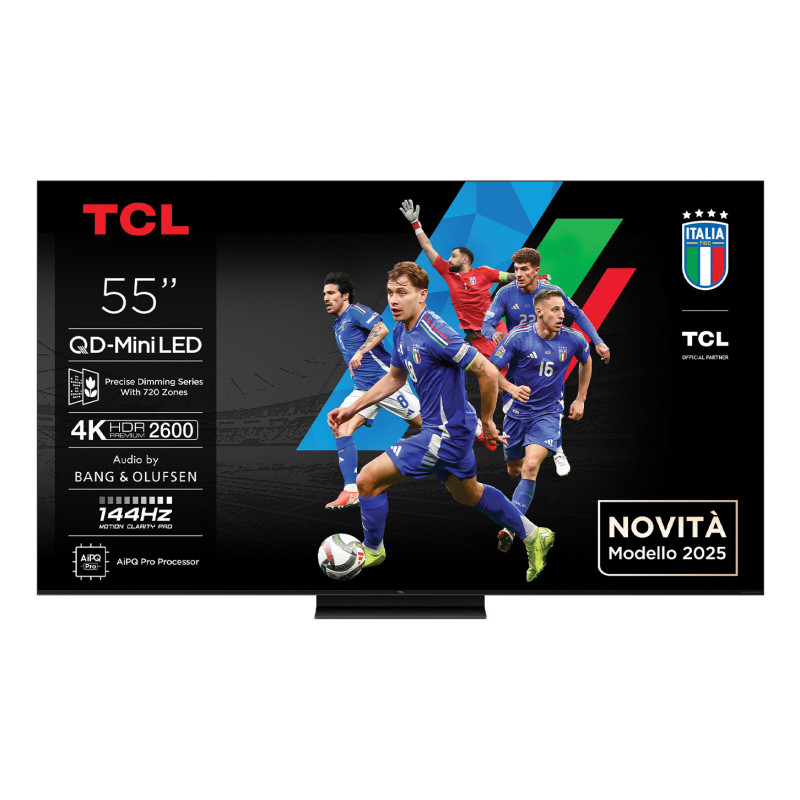 TCL 55C7K tv 139,7 cm (55") 4K Ultra HD Smart TV Wifi Metallic 2600 cd m²