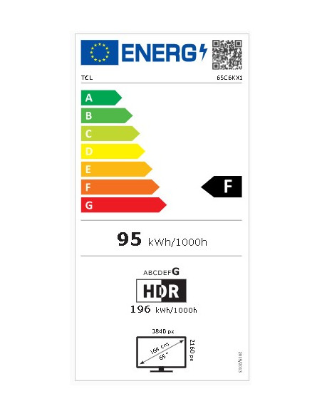 TCL C6K 65C6K TV 165,1 cm (65") 4K Ultra HD Smart TV Wifi Métallique