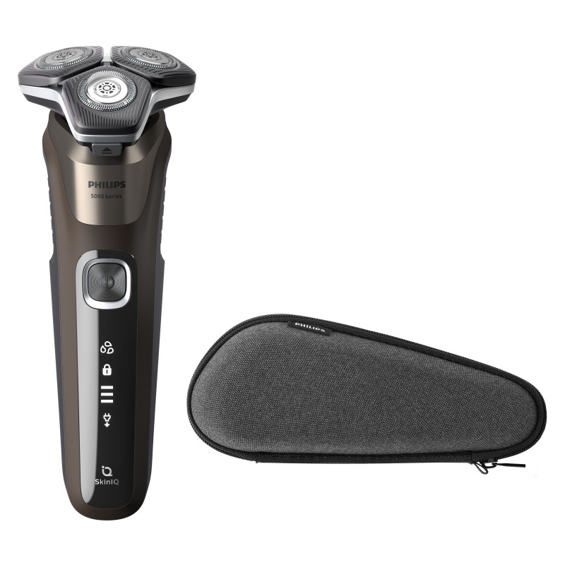 Philips SHAVER Series 5000 S5886 30 rasoir pour homme Rasoir rotatif Tondeuse Noir, Marron