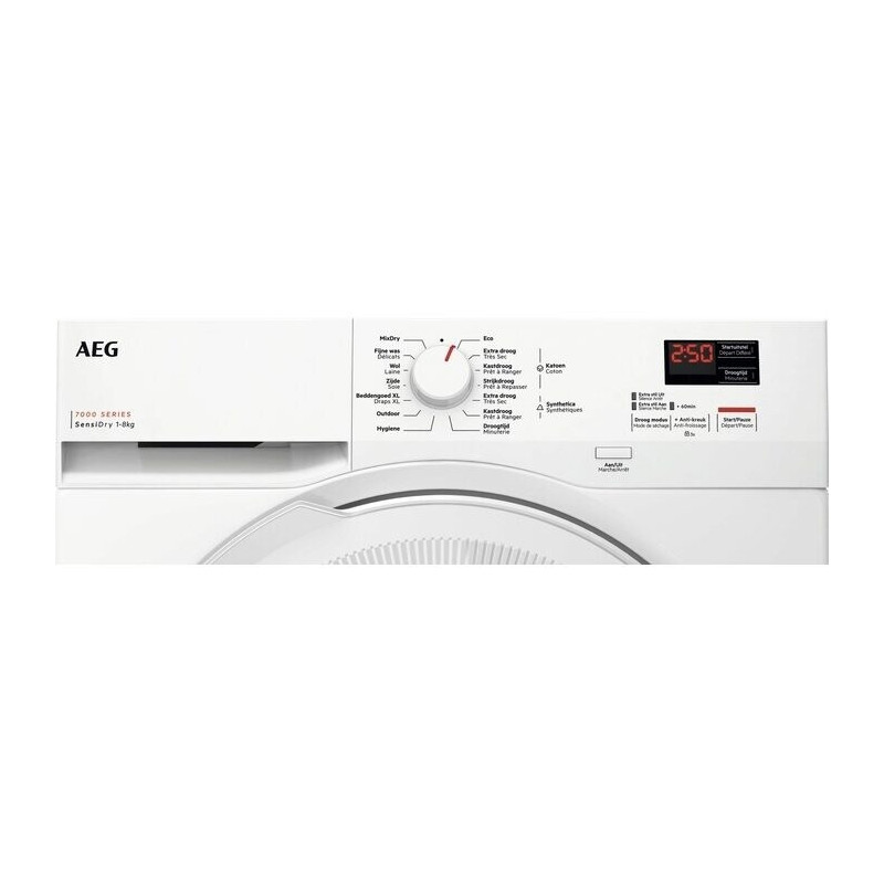 AEG TR78AK12B Warmtepompdroogkast 8 kg SensiDry MixDry PreciseDry