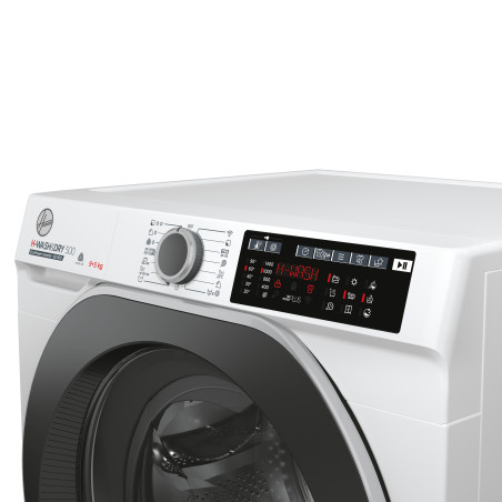 Hoover H-WASH&DRY 500 HD 495AMBS 1-S machine à laver avec sèche linge Pose libre Charge avant Blanc D
