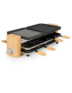 Princess 162918 raclette 8 persoon personen 1300 W Zwart, Hout
