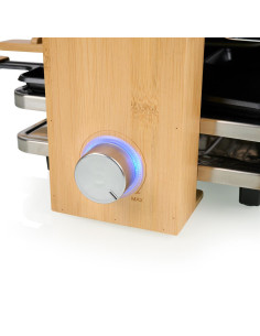 Princess 162918 raclette 8 persoon personen 1300 W Zwart, Hout 2