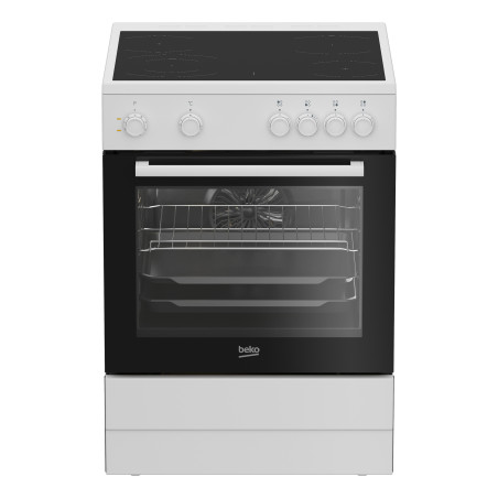 Beko FBM6701W Vrijstaand fornuis A Electrisch Keramisch Zwart, Wit