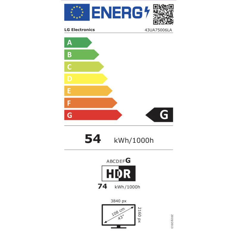 LG UHD AI 43UA73006LA 109,2 cm (43") 4K Ultra HD Smart TV Wifi Noir