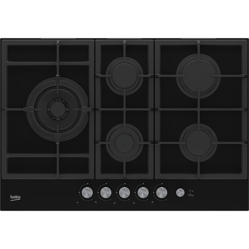 Beko 7718086717 Gas Hob Zwart Gaskookplaat