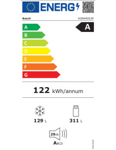 Bosch Serie 4 KGN49OCAF réfrigérateur-congélateur Pose libre 311 L Anthracite 2