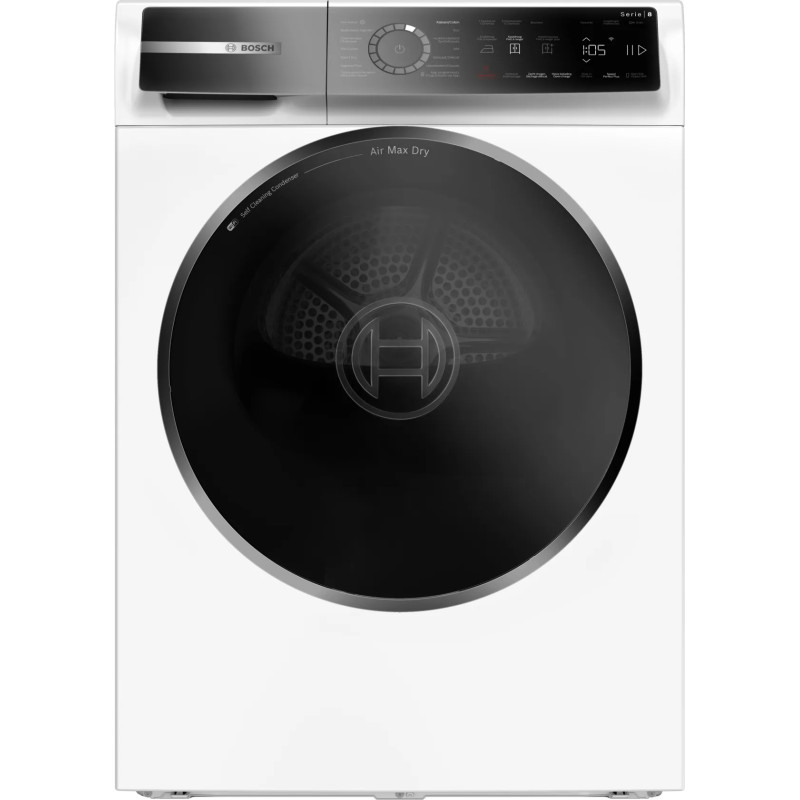 Bosch Serie 8 WRB247C6FG wasdroger Vrijstaand Voorlader 9 kg Wit