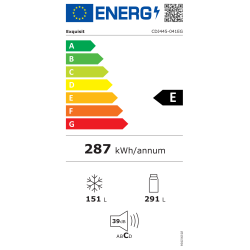EXQUISIT CDJ445041EG réfrigérateur américain 442L No Frost 2