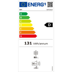 EDY EDTV5537 Diepvriezer 85L Energieklasse D invriescapaciteit van 4 kg per 24 uur 2