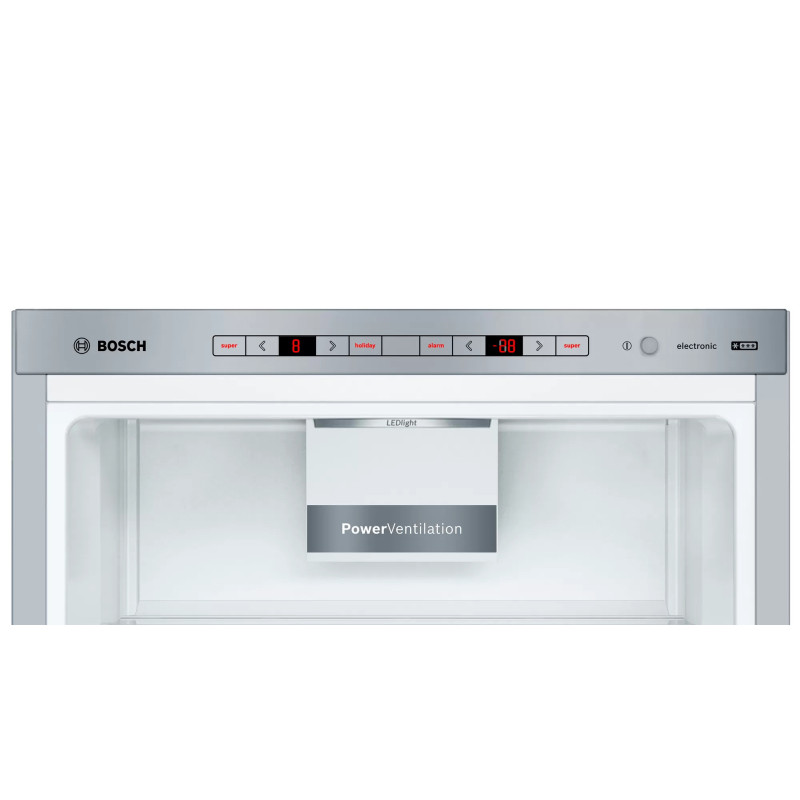 Bosch Serie 6 KGE49AICA réfrigérateur-congélateur Pose libre 419 L Acier inoxydable