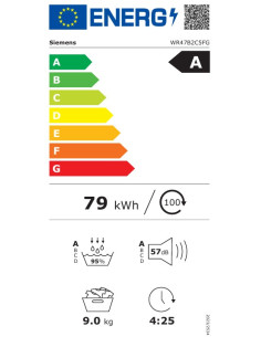 Siemens iQ700 WR47B2C5FG sèche-linge Pose libre Charge avant 9 kg Blanc 2