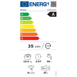 Siemens iQ700 WG56B2AWFG machine à laver Charge avant 10 kg 1600 tr min Blanc 2