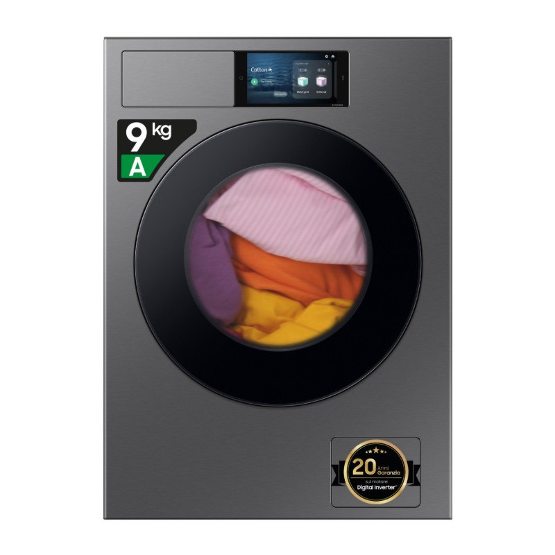Samsung WF90F09C4SU3 wasmachine Voorbelading 9 kg 1400 RPM Zilver