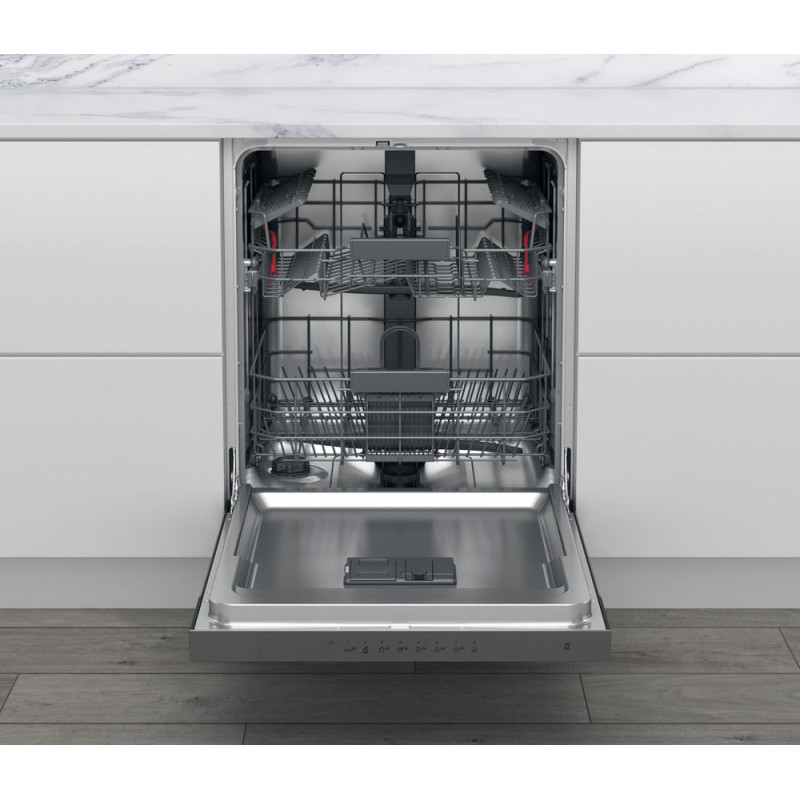 Whirlpool Lave-vaisselle semi-encastrable inox - WBC3C26X -