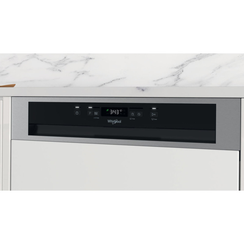 Whirlpool Lave-vaisselle semi-encastrable inox - WBC3C26X -