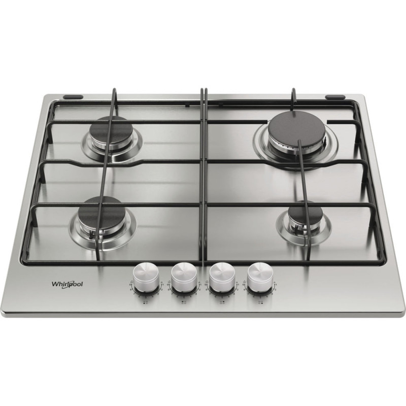 Whirlpool TGML 650 IX Roestvrijstaal Ingebouwd 58 cm Gaskookplaat 4 zone(s)