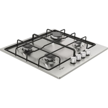 Whirlpool TGML 650 IX Roestvrijstaal Ingebouwd 58 cm Gaskookplaat 4 zone(s)