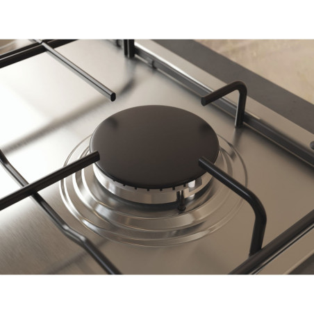 Whirlpool TGML 650 IX Roestvrijstaal Ingebouwd 58 cm Gaskookplaat 4 zone(s)
