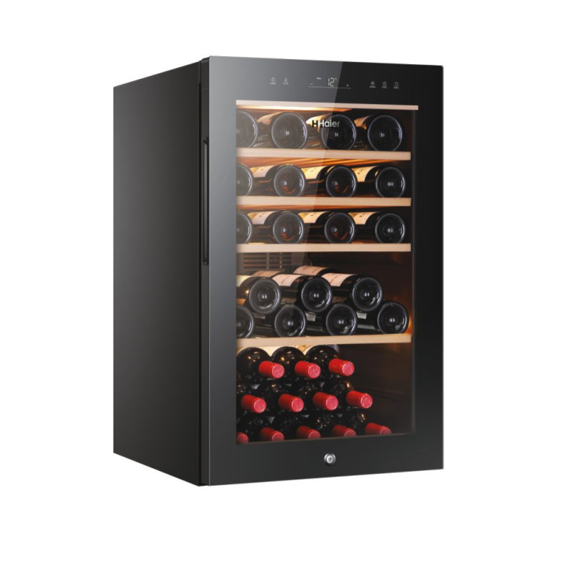 Haier Wine Bank 50 Serie 5 HWS49GA Refroidisseur de vin compresseur Pose libre Noir 49 bouteille(s)