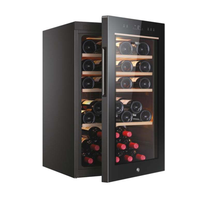 Haier Wine Bank 50 Serie 5 HWS49GA Refroidisseur de vin compresseur Pose libre Noir 49 bouteille(s)