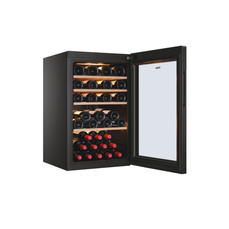 Haier Wine Bank 50 Serie 5 HWS49GA Refroidisseur de vin compresseur Pose libre Noir 49 bouteille(s)