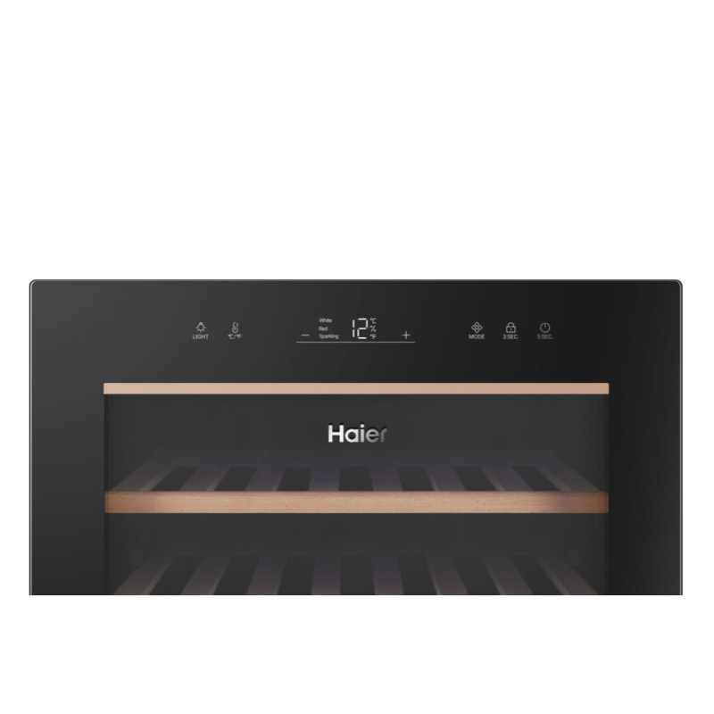 Haier Wine Bank 50 Serie 5 HWS49GA Refroidisseur de vin compresseur Pose libre Noir 49 bouteille(s)