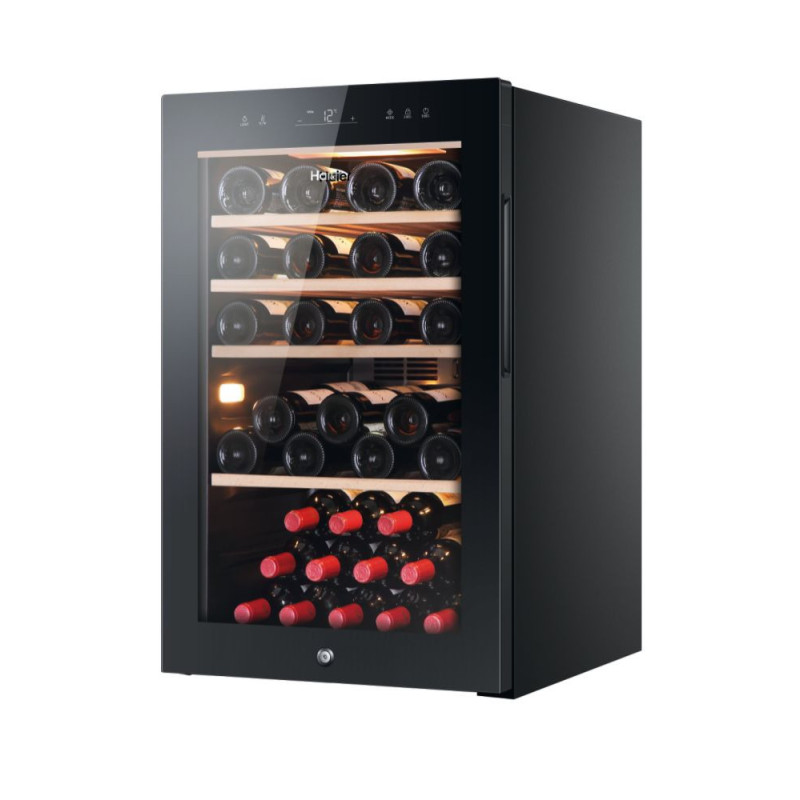 Haier Wine Bank 50 Serie 5 HWS49GA Refroidisseur de vin compresseur Pose libre Noir 49 bouteille(s)