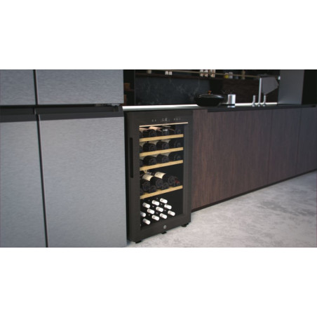 Haier Wine Bank 50 Serie 5 HWS49GA Refroidisseur de vin compresseur Pose libre Noir 49 bouteille(s)
