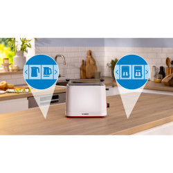 Bosch TAT3M121 broodrooster 4 snede(n) 950 W Wit 2