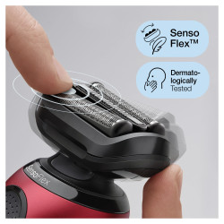 Braun Series 6 61-R1200s Scheerapparaat met scheerblad Trimmer Zwart, Rood 2