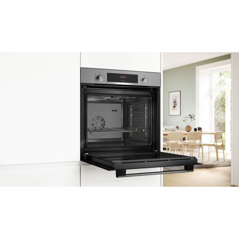 Bosch Serie 4 HBA534BS3 oven 71 l 3400 W Zwart, Roestvrijstaal