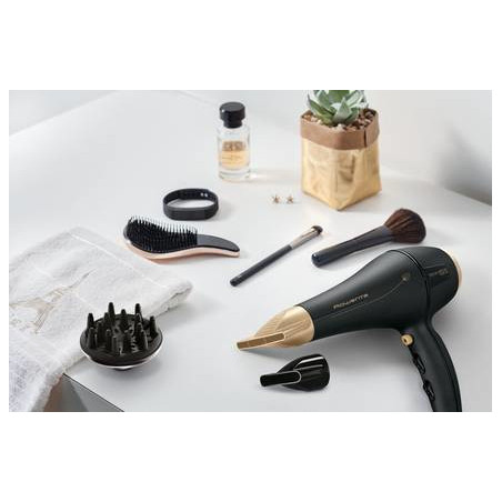 Rowenta Signature Pro CV7846F0 haardroger 2200 W Zwart, Goud